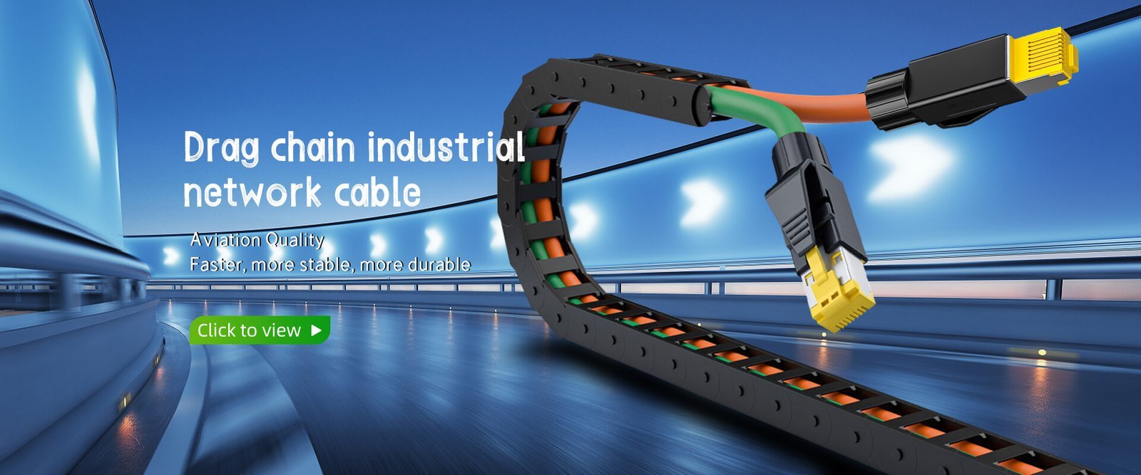 Drag chain industrial network cable